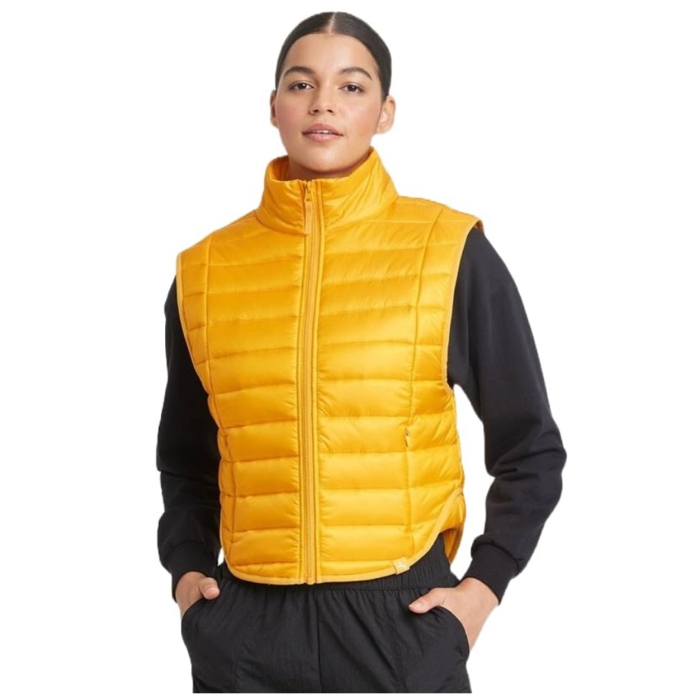 New!Women's Yellow Puffer Vest
